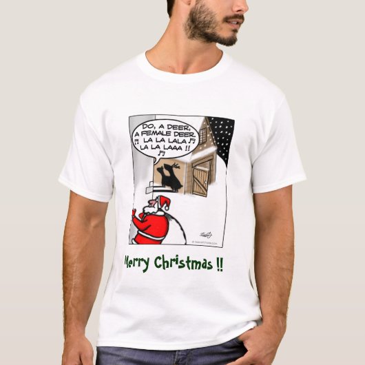 Lustiges Weihnachtst-shirt - tun Sie ein Rotwild T-Shirt (Vorderseite)