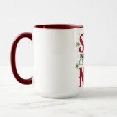 Lustiges Weihnachtszitat-Design mit Naughty und Ni Tasse (Links)