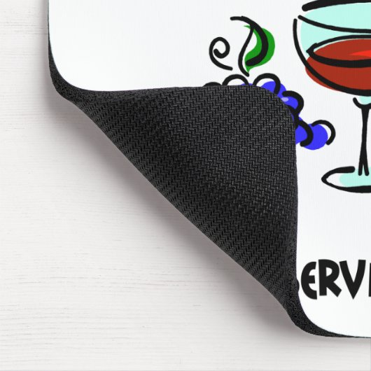Lustiges Wein-Spaß-Sprichwort Mousepad (Ecke)