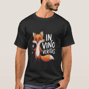 Lustiges Wein-Vino-Outfit mit Fuchs-Motiv T-Shirt