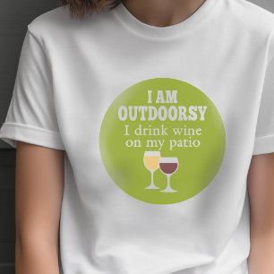Lustiges Wein-Zitat - ich trinke Wein auf meinem T-Shirt