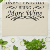 lustiges Weinangebot für Freunde Geschirrtuch (Gefaltet)