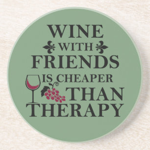 lustiges Weinangebot für Freunde Getränkeuntersetzer