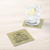 lustiges Weinangebot für Freunde Rechteckiger Pappuntersetzer (Vor Ort)