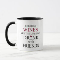 lustiges Weinangebot für Freunde