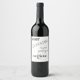 Lustiges Weinlabel Weinetikett