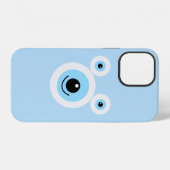 Lustiges weißes Bärengesicht iPhone Hülle (Rückseite (Horizontal))