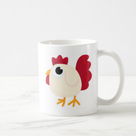 Lustiges weißes Huhn Kaffeetasse