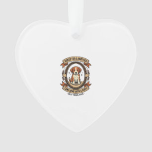 Lustiges Welpen-Shirt bat um Bruder bekam einen We Ornament
