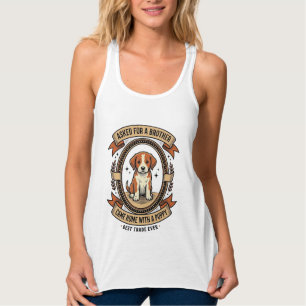 Lustiges Welpen-Shirt bat um Bruder bekam einen We Tank Top