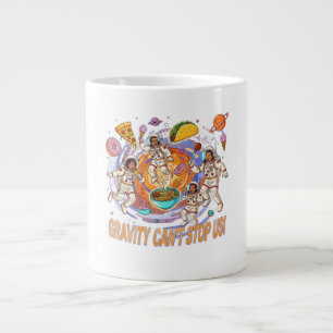 Lustiges Weltraum-Essens-Abenteuer-Design   Kosmis Jumbo-Tasse