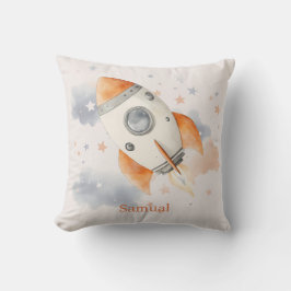 Lustiges Weltraum-Raketen-Kind Kissen