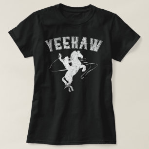 Lustiges Western-Geschenk Pferd Stier Reiten Rodeo T-Shirt