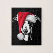 lustiges whippet santa Weihnachtslieder Mama Gesch Puzzle (Vertikal)