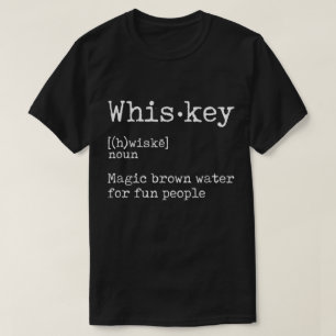 Lustiges Whiskey-Definitions-Zitat-Design T-Shirt