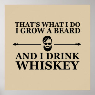 Lustiges Whisky-Trinker-Zitat Poster