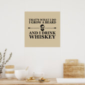 lustiges Whisky-Zitat Poster (Küche)