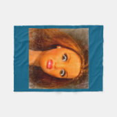 Lustiges widerliches Puppen-Gesicht-Meme Fleecedecke (Vorderseite (Horizontal))