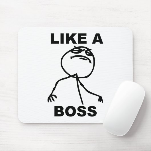 Lustiges "wie ein Chef" meme Mousepad (Mit Mouse)