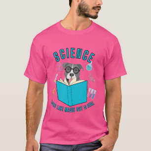 Lustiges Wissenschaftler-Motiv mit Hund und lustig T-Shirt