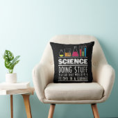 Lustiges Wissenschafts-Chemie-T-Shirt für Nerds Kissen (Stuhl )