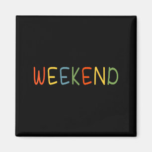 Lustiges Wochenend-Freitag-Liebhaber-Friyay-T-Shir Magnet
