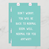 Lustiges Wohlbefinden sorgen Sie sich nicht zurück (Vorne/Hinten)