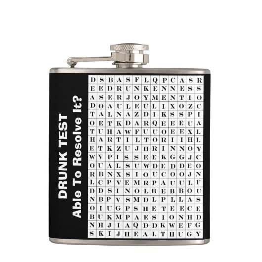 lustiges wordsearch flachmann (Vorderseite)