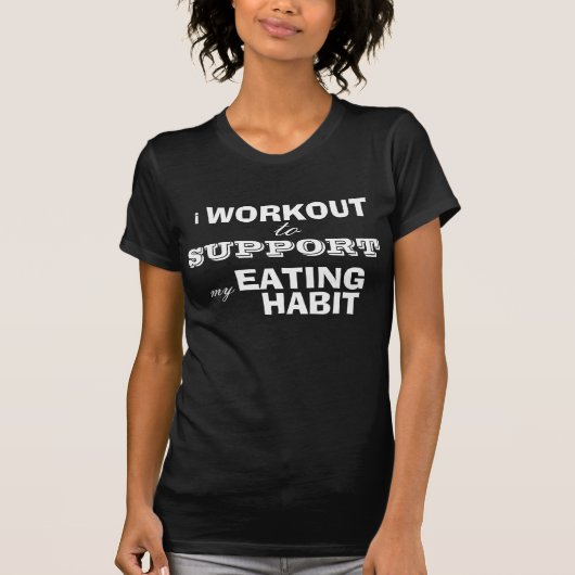 Lustiges Workout-Shirt, stützen meine essende T-Shirt (Vorderseite)