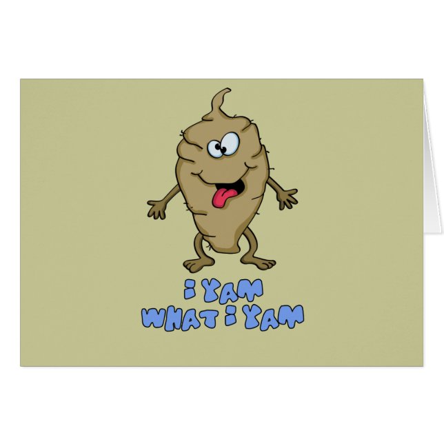 Lustiges Wortspiel - i-Jamswurzel was i-Jamswurzel (Vorderseite (Horizontal))