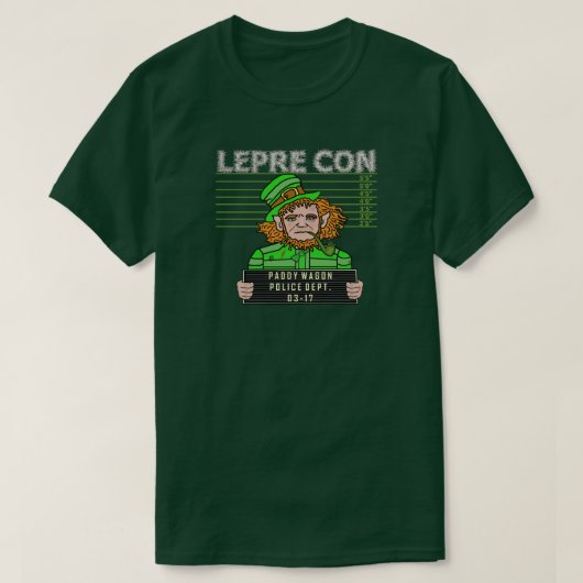Lustiges Wortspiel Koboldmugshot-St. Patricks T-Shirt (Design vorne)