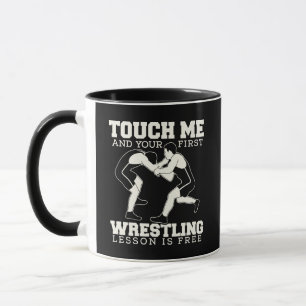 Lustiges Wrestling-Lernzitat Kaffeetasse