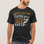 Lustiges Wrestlingmädchen-Shirt - ich bin ein Tier T-Shirt (Vorderseite)