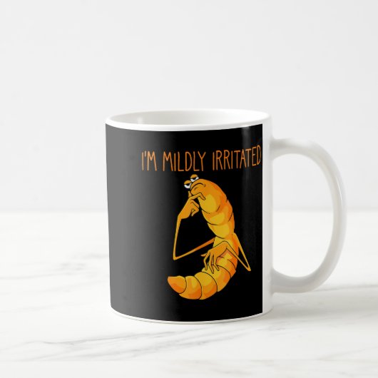 Lustiges Wurm-Meme Ich bin leicht genervt Marcus M Kaffeetasse (Rechts)