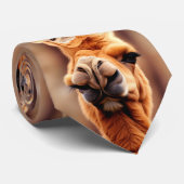 lustiges Wüstenkamel überall Krawatte (Gerollt)