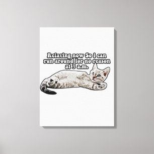 Lustiges wütendes Katzen-Meme für Katzenbesitzer u Leinwanddruck