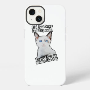 Lustiges wütendes Katzen-Meme für Katzenliebhaber  iPhone 13 Hülle