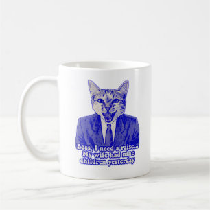 Lustiges wütendes Katzen-Meme für Katzenliebhaber Kaffeetasse