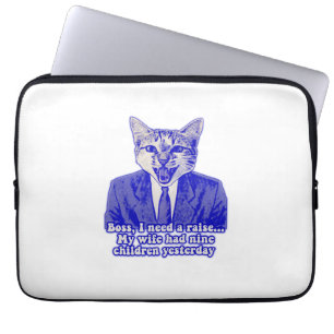 Lustiges wütendes Katzen-Meme für Katzenliebhaber Laptopschutzhülle