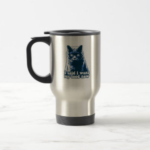 Lustiges wütendes Katzen-Meme für Katzenliebhaber Reisebecher