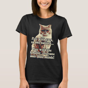 Lustiges wütendes Katzen-Meme für Katzenliebhaber T-Shirt