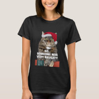 Lustiges wütendes Katzen-Weihnachts-T-Shirt
