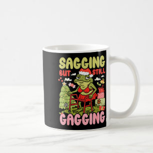 Lustiges Xmas-Frosch-Meme Weihnachten Hängend Aber Kaffeetasse