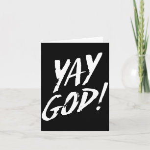 Lustiges Yay Gott Grafik Jesus Christliche Religio Karte