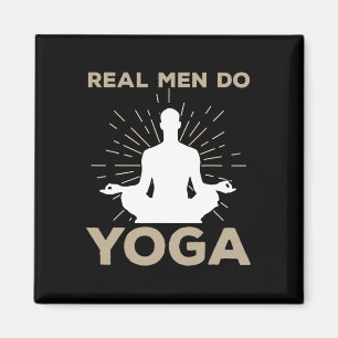 Lustiges Yoga-Design für Männer Jungen Yoga-Pose M Magnet