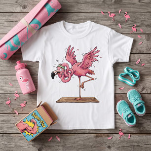 Lustiges Yoga Flamingo Workout Fail T-Shirt