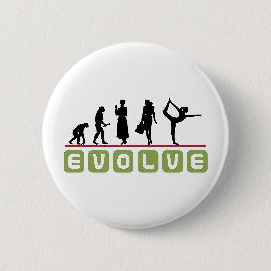 Lustiges Yoga-Geschenk Button (Vorderseite)