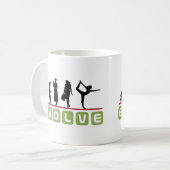 Lustiges Yoga-Geschenk Kaffeetasse (Vorderseite Links)
