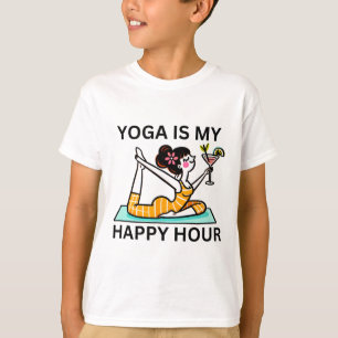 Lustiges Yoga ist mein Happy Hour Martini T-Shirt