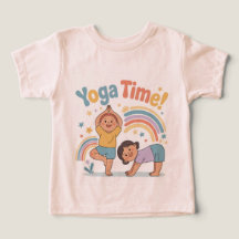 Lustiges Yoga-Pose Active Play Kinder T-Shirt